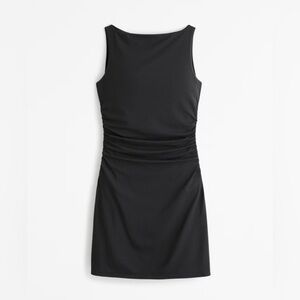 abercrombie and fitch slash knit mini dress | size small (tall)